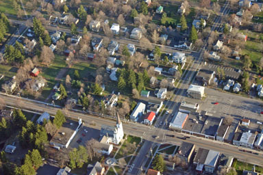 Four corners, Village of Dryden