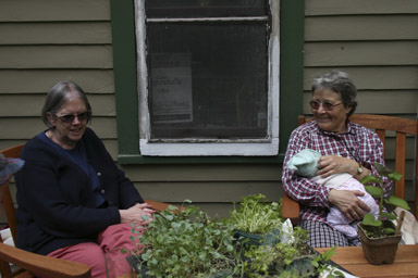 Sungiva with her grandmothers