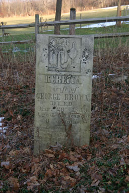 Rebecca Brown's headstone