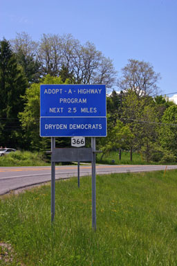 Dryden Democrats adopt a highway