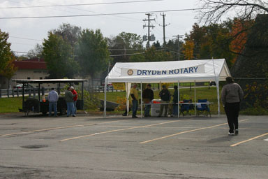Dryden Rotary chicken barbecue at Clark's.
