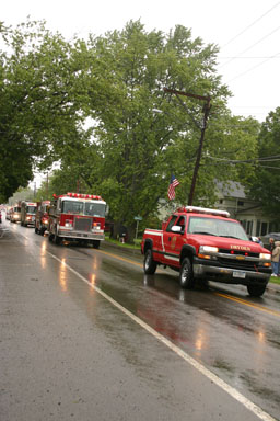 Firetrucks in the Dairy Day parade