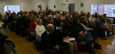 Crowd at historical society event