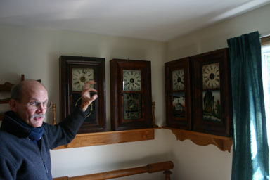 Terry Lutz explains the details of 19th-century clocks.