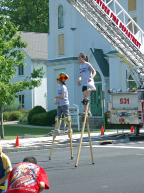 Walking on stilts