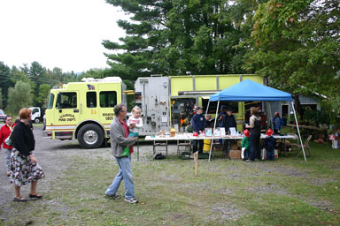 Arriving at the Ellis Hollow Fair.