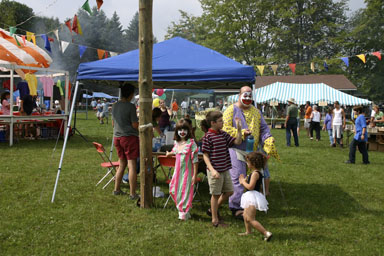 Clowns at the Ellis Hollow Fair.