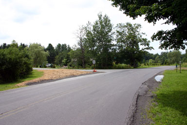 Ellis Hollow Creek and Genung Roads, from Ellis Hollow Creek Road