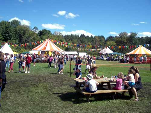 A fair in the woods at Ellis Hollow