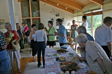 Opening the Studio with food and conversation