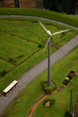 Aerial view of smaller windmill.*