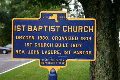 Historical marker for Etna Community Church