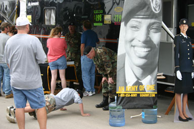 Visiting the Army recruiter