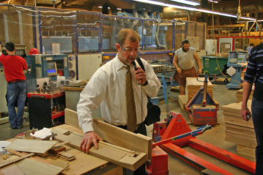 Complex cuts for the arm of a Morris chair