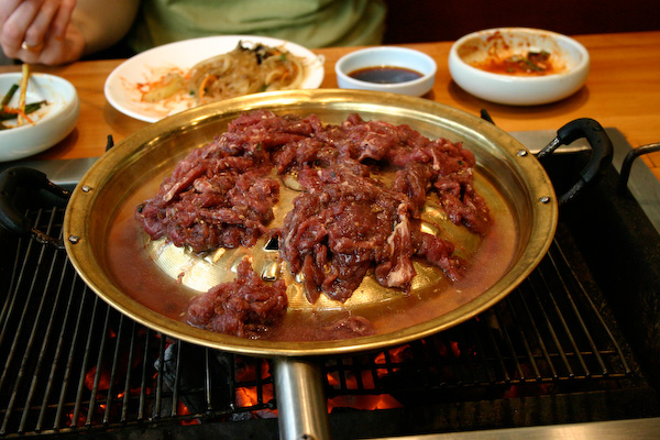 Bulgogi cooking