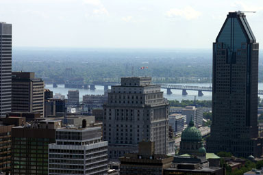 View of Montreal from the Parc Mont-Royal