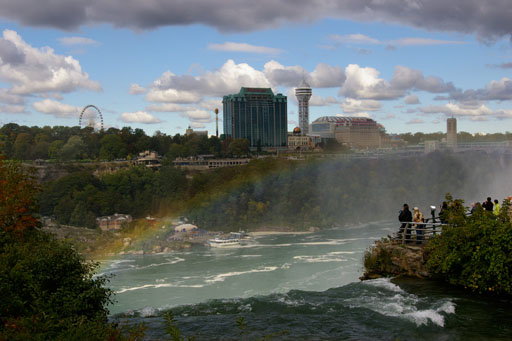 Rainbow over the Falls.