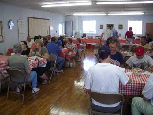 A meal at the Freeville Harvest Festival