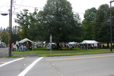 Approaching the Freeville Harvest Festival