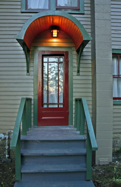 Front entry, early evening
