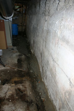 The trench inside my basement.
