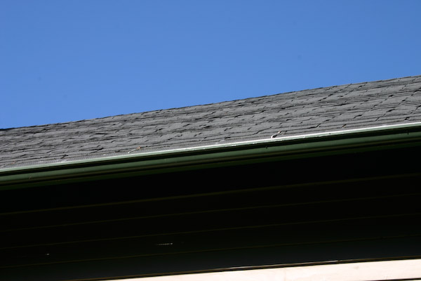 Detail view of old roof