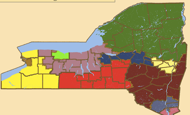 Common Cause map of Congressional districts.