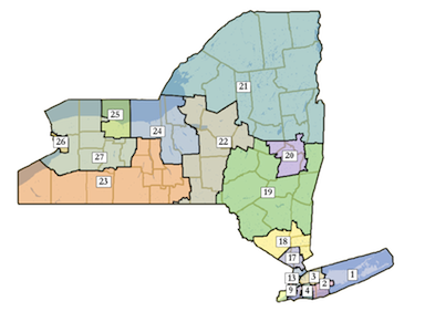 Special Master's Congressional districts map, NYS.