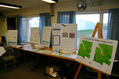 Displays at the open house