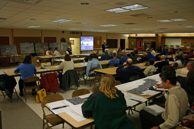 County Planning Commissioner Ed Marx introduces the session