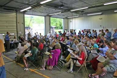 Engineer Andy Sciarabba explains water district options