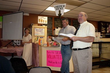 County legislators Robertson, Robison, and Lane.