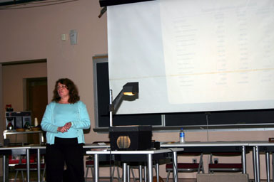 Donna Mott presents the budget