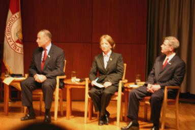 Candidates at the senatorial debate