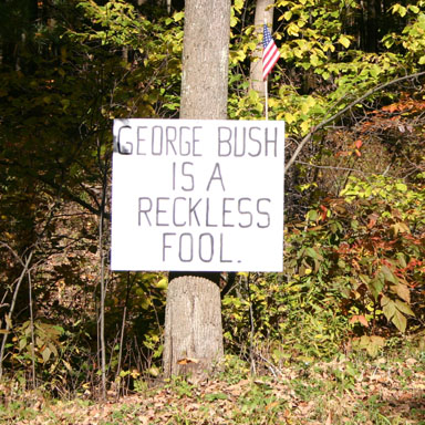 George Bush is a reckless fool