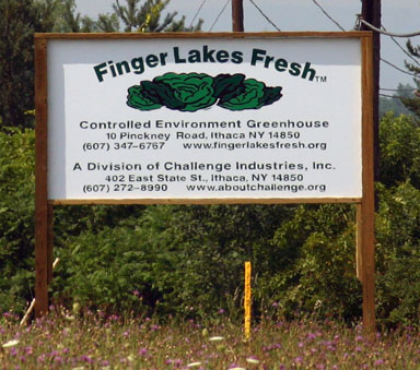 New sign for hydroponic grower