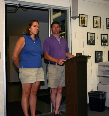 Greg and Sandra Busby talk about  West Dryden traffic issues