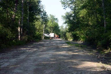 Looking toward 13 from the rail bed.