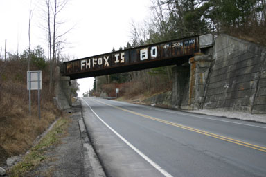 FH Fox bridge, last November, from the west