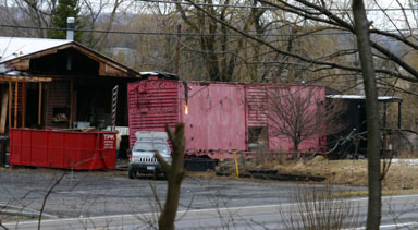 Cutting off the end of a boxcar