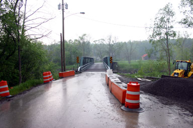 Bridge open, Freese Road