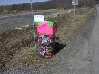 Mount Varna mailbox from the west.