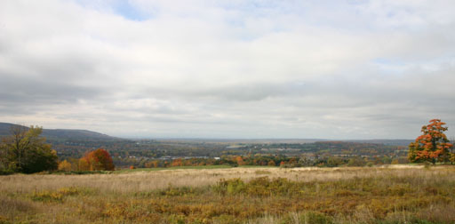 Looking over the Village of Dryden