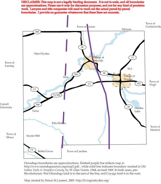 Town of Dryden map