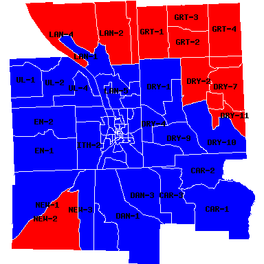 Red vs. Blue in Tompkins County