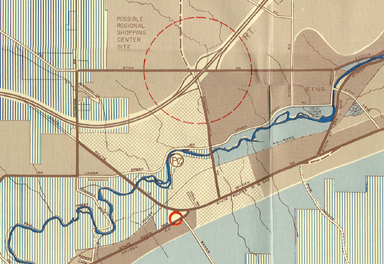 1968 General Plan Map, closeup on Etna